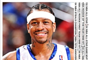 3次一陣&4屆得分王&11屆全明星&01年MVP！艾弗森50歲生日快樂??