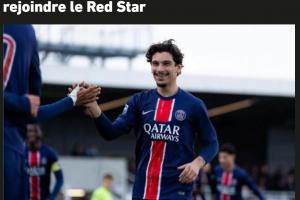 隊(duì)報(bào)：巴黎19歲小將科迪耶將加盟法乙紅星，簽約3年