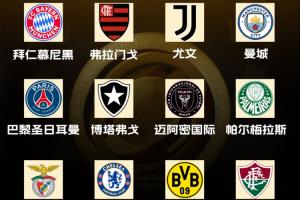 歐洲占一半！世俱杯16強大洲：歐洲9席！南美靠巴甲，北美2席