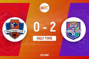 半場(chǎng)-阿代米4分鐘傳射哈達(dá)斯頭球破門 津門虎暫2-0梅州客家