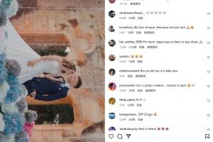 無數(shù)球迷在若塔婚禮動態(tài)下留言：???????????????