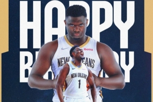 ??真摯的祝福！祝鵜鶘球星錫安25歲生日快樂(lè)??