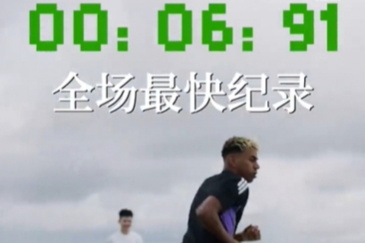 滿分??亞馬爾嘗試足球單招運球過桿項目mini版，6.91秒完成
