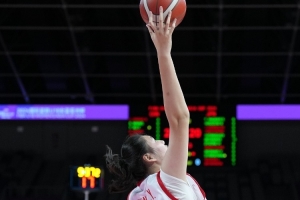 女籃亞洲杯中國女籃數(shù)據(jù)：張子宇最新身高為2米26