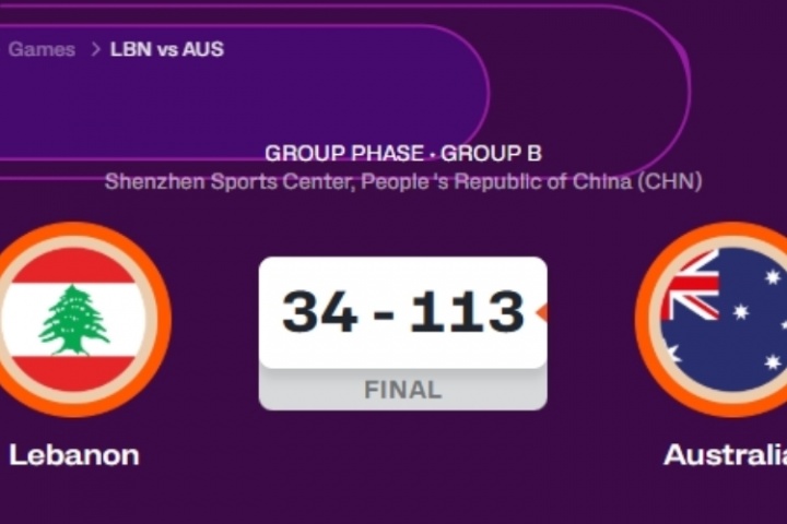 太殘暴了??澳大利亞女籃血洗黎巴嫩79分 小組賽兩戰(zhàn)凈勝155分