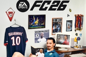 神還原！FC26終極版封面：伊布手捧偶像大羅的書，墻上貼大羅海報