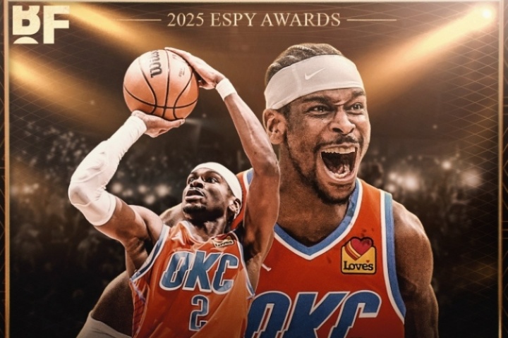 ??豐收！亞歷山大榮獲ESPY年度最佳男運(yùn)動(dòng)員+最佳NBA球員??