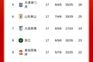 積分榜：國安吞賽季首敗跌至第二，申花三分領(lǐng)跑&海港蓉城列三四